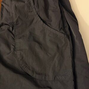 Black Womens Kith Athletic Shorts Devan Wind Short